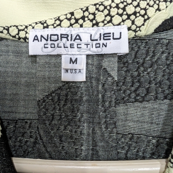 Andria Lieu Collection Medium Green Jacket Brocade - Picture 4 of 7